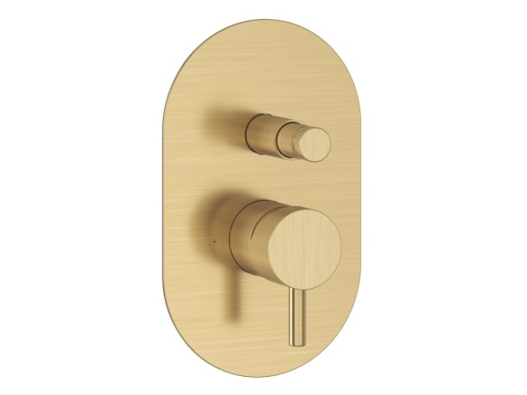 Ravak ES 061.20GB.O2 Podomítková baterie 2-cestná s tělesem, grafit kartáčovaný