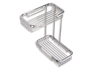 Kiegészítők –  Novaservis Polička dvojitá nízká "L" Drátěný program, chrom, , 6074,0