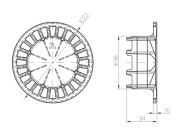Chuděj ND-Mřížka PV 250 × 250 mm