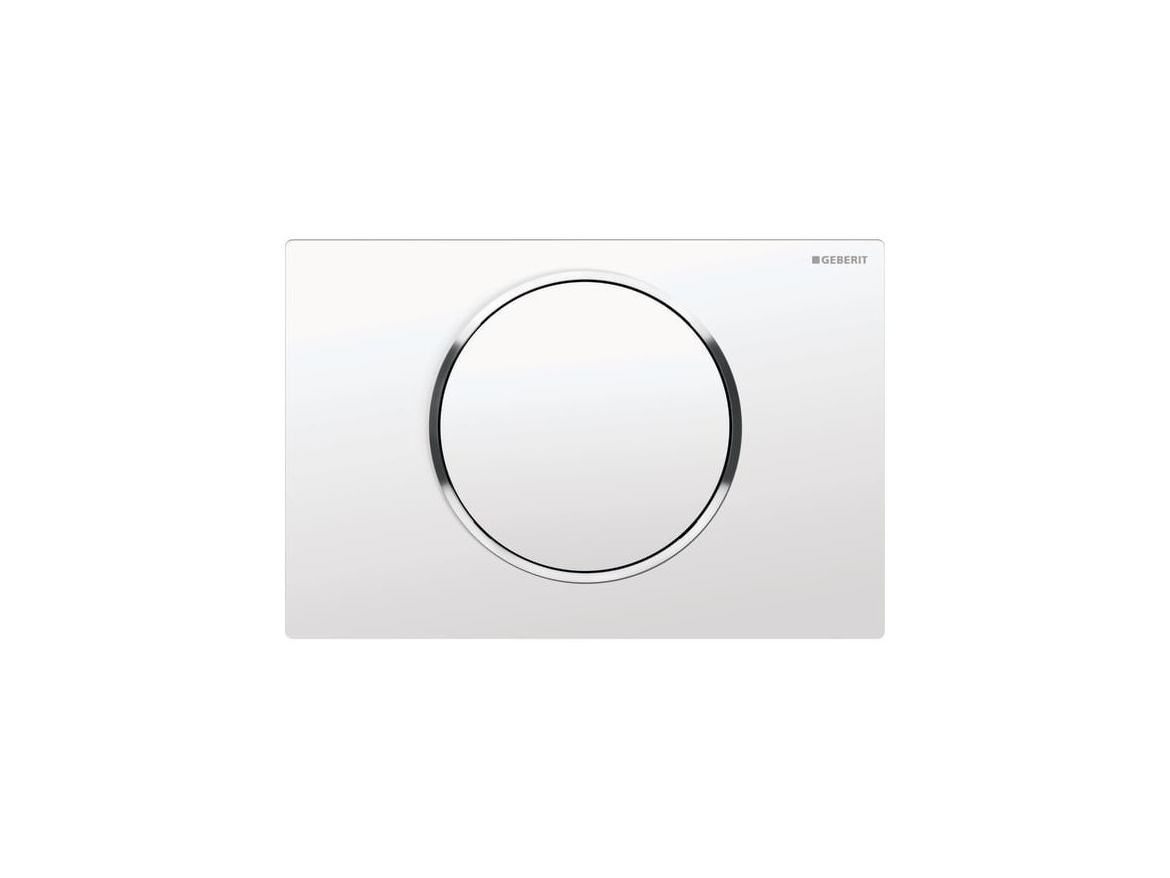 Geberit Deska ovládací GEBERIT SIGMA 10 bílá/chrom lesk, 115.758.KJ.5