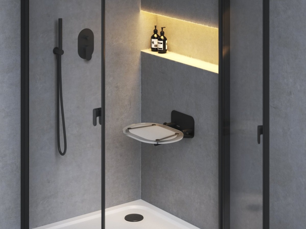 Ravak Sedadlo Chrome, clear/antikoro