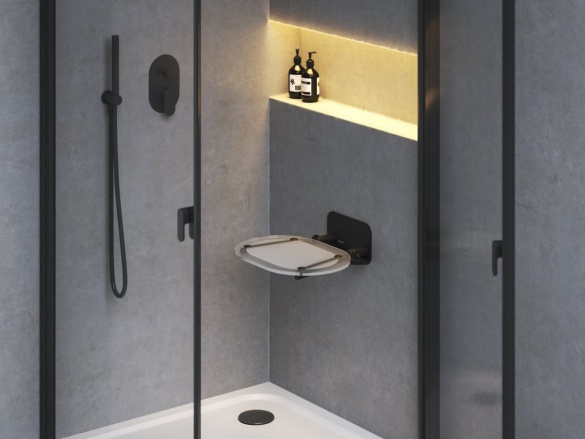 Ravak Sedadlo Chrome, clear/antikoro