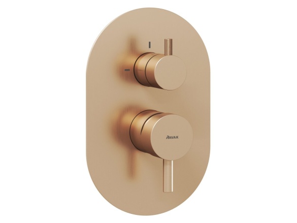 Ravak ES 065.00CR.O2.RB07E Podomítková baterie 2-cestná bez tělesa, Chrome