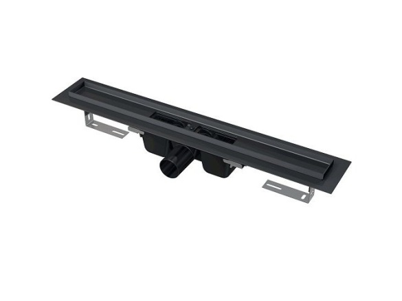 Alcadrain Sprchový odtokový žlab APZ1BLACK 650 mm,
