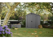 Plastový zahradní domek Keter Darwin 6 x 4 šedý, s podlahou