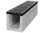 Covernit Spádový betonový žlab D400 s litinovou mříží