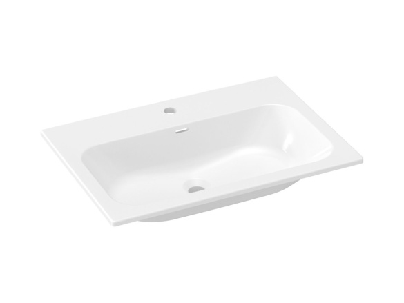 Ravak Umyvadlo Chrome Slim 60 keramické, s otvorem pro baterii, s přepadem, bílá