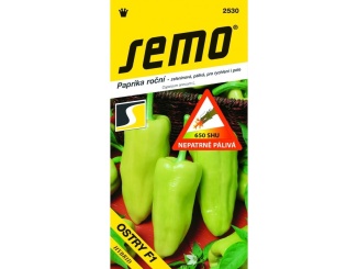 Díszkert –  Semo Paprika zeleninová pálivá F1 - Ostry F1 rychl, pole 15s /SHU 650/