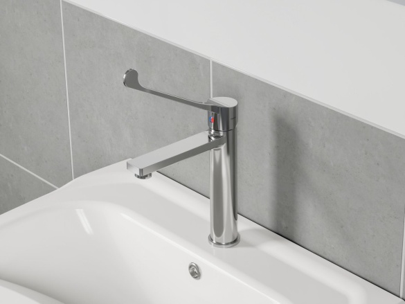 Ravak SF 014.00CR Umývadlová batéria 230 mm, bez odtokovej armatúry, chróm