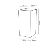 Granitové květináče Granisil granitový květináč KUBI vysoký 60 cm