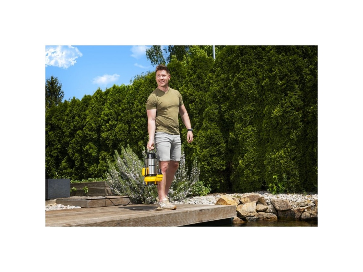 Kalové čerpadlo do septiku 750 W s volným průtokem Riwall PRO RESP 750 INOX