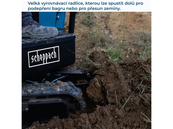 Scheppach EXC 815 - Minibagr