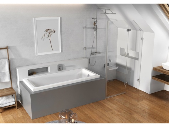 Ravak TD F 091.00CR Sprchový sloup s termostatickou baterií, posuvný, se sprchovým setem, chrom