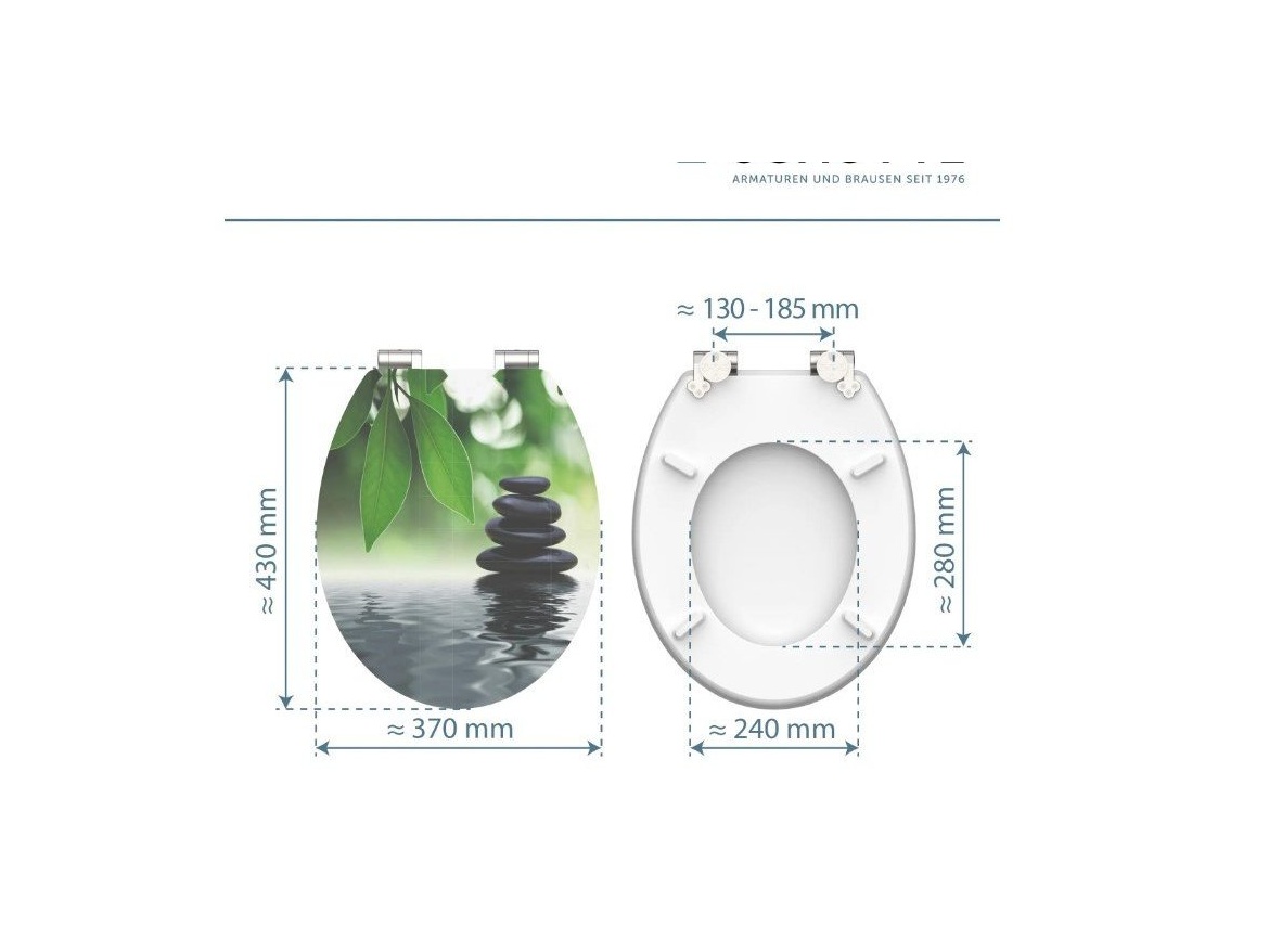 WC sedátka, záchodová prkna Schütte OASIS | MDF HG, Soft Close