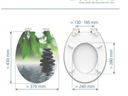 WC sedátka, záchodová prkna Schütte OASIS | MDF HG, Soft Close