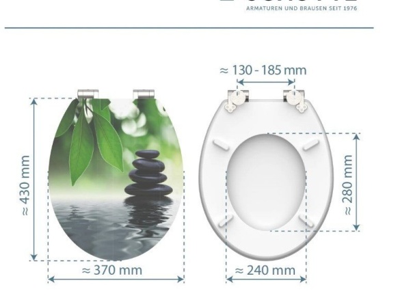 WC sedátka, záchodová prkna Schütte OASIS | MDF HG, Soft Close