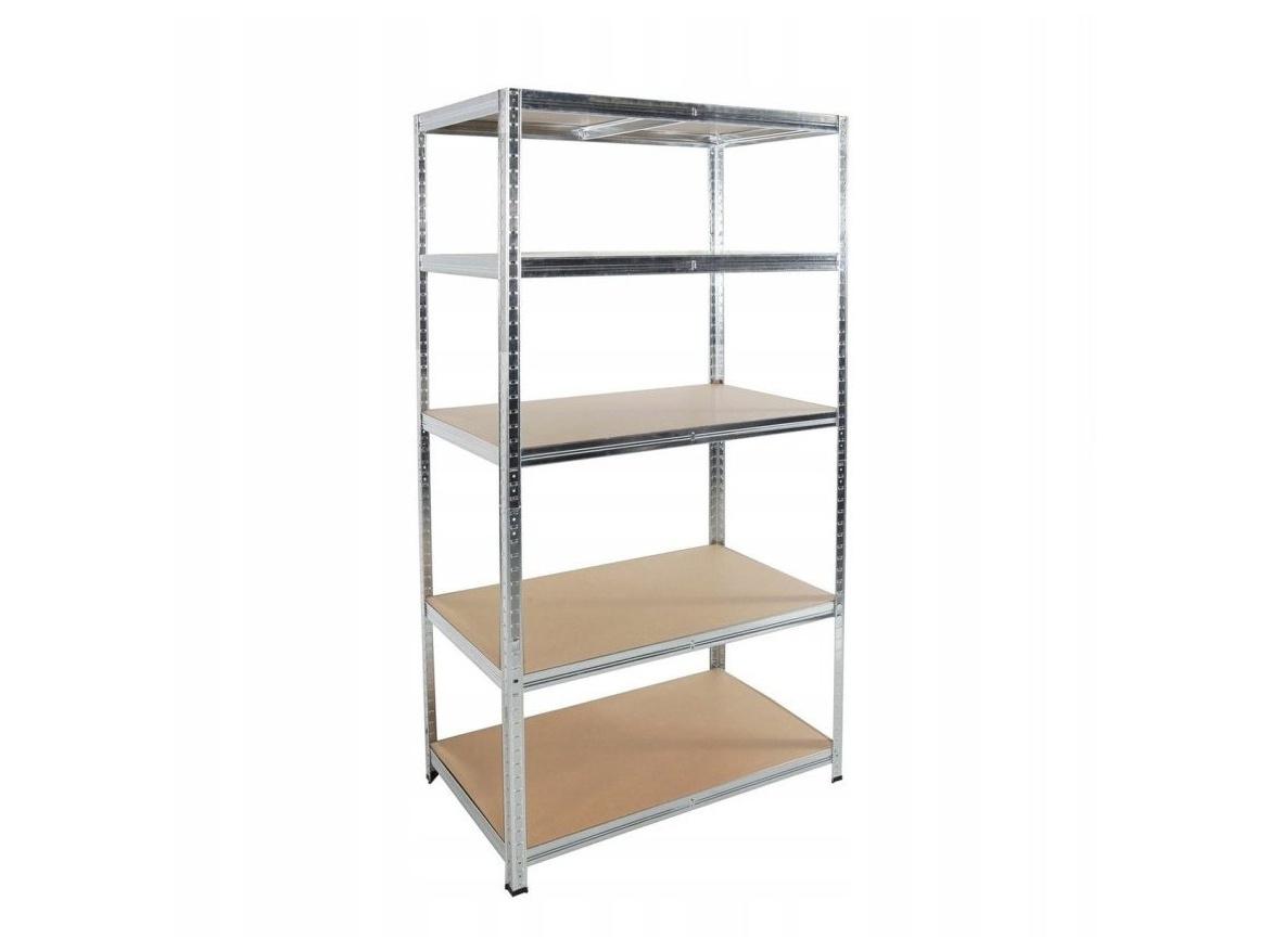 Garden Line Kovový úložný regál 2KS - GardenLine - 5 polic 180 x 90 x 30 cm max 175 kg na polici