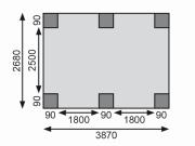 Přístřešek na auto Karibu Carport ECO A