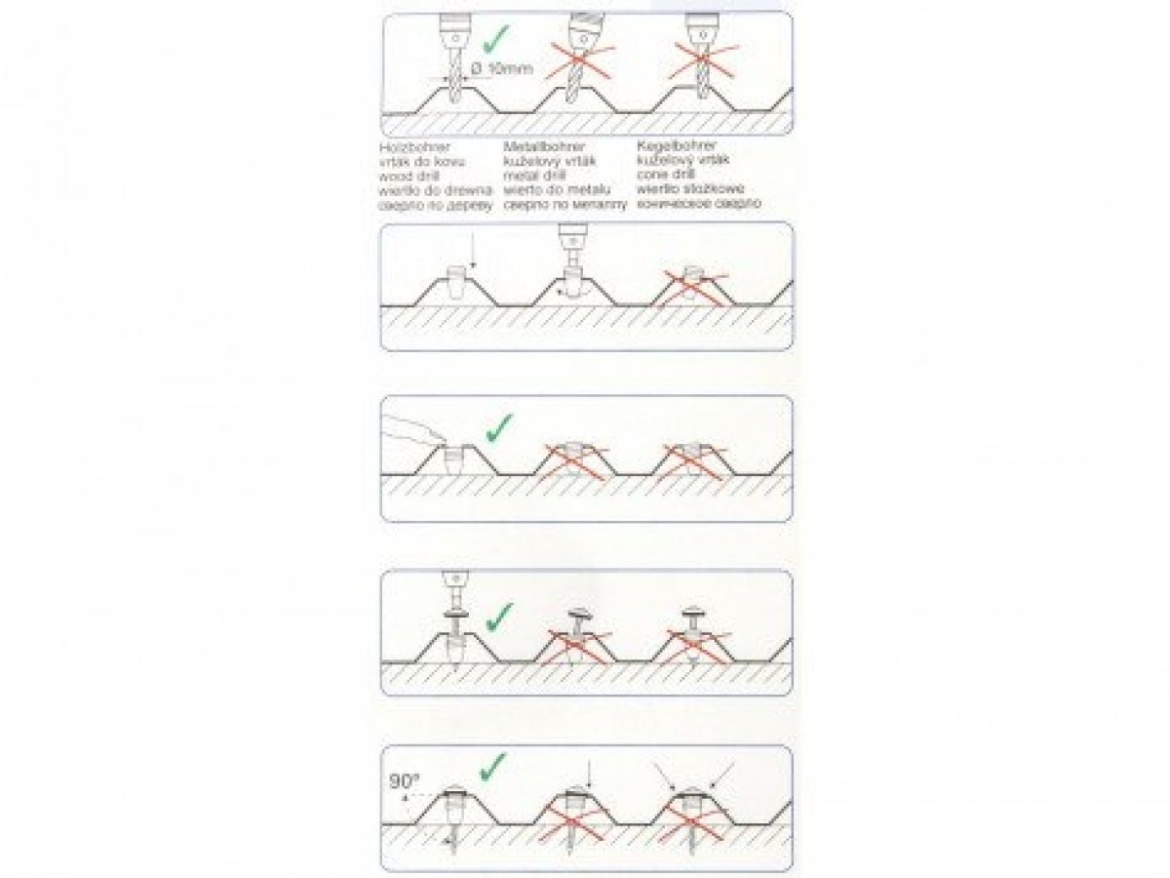Nerezový vrut s distanční podložkou Scobax V2A