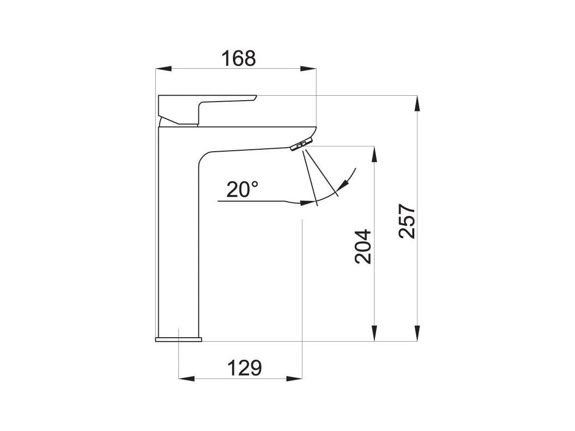 Novaservis Umyvadlová baterie Metalia 58, chrom, stojánková, s výpustí,  58503,0