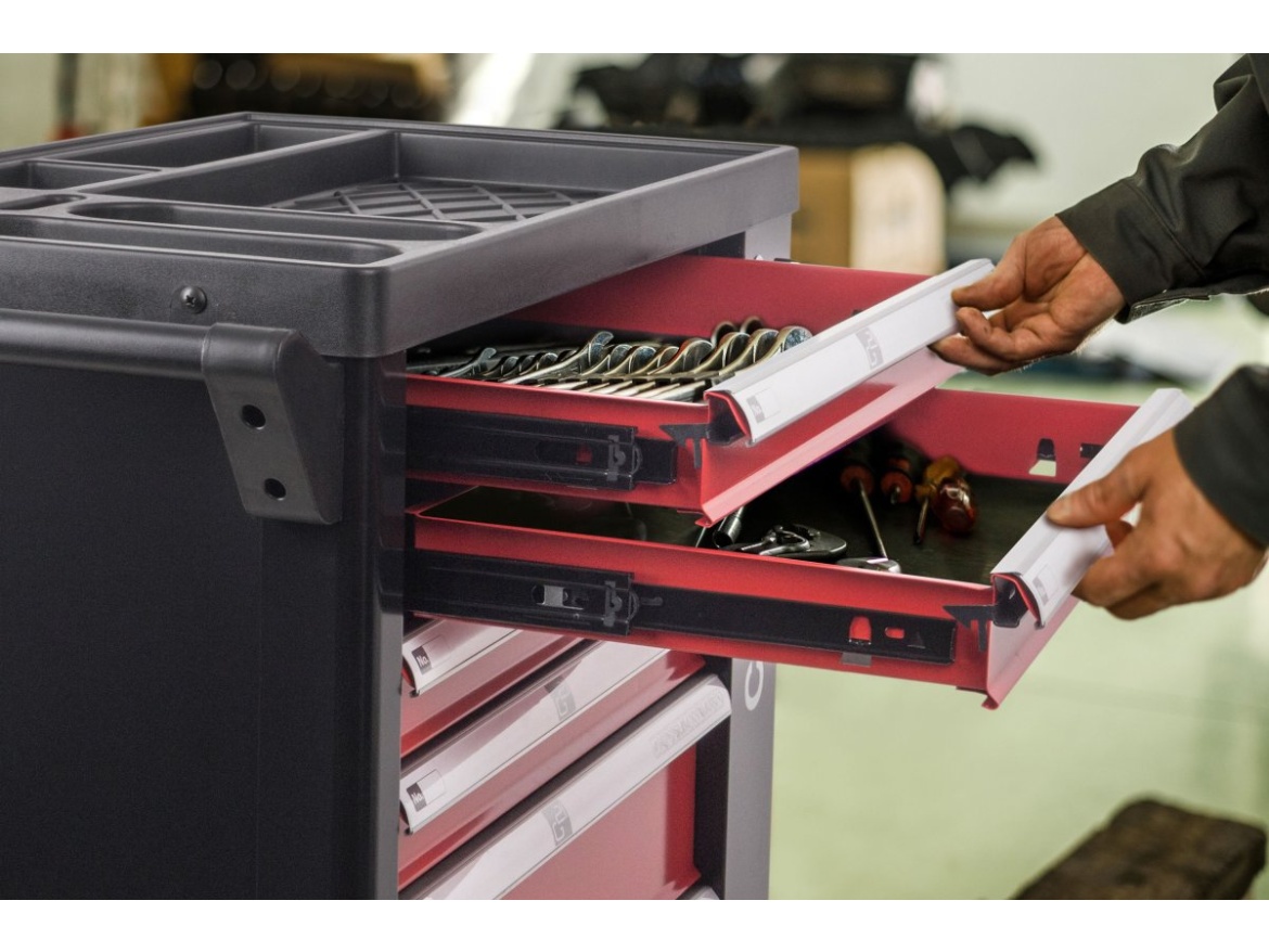 G21 Dílenský vozík  Cooper 6, černo-červený