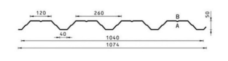 Trapézový plech Budmat TRB-50