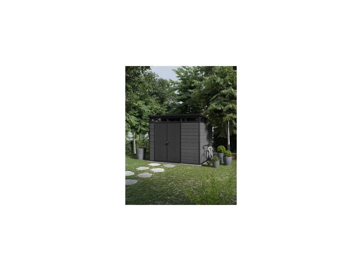 Keter Zahradní domek  Cortina 9x7 grafitový, s podlahou