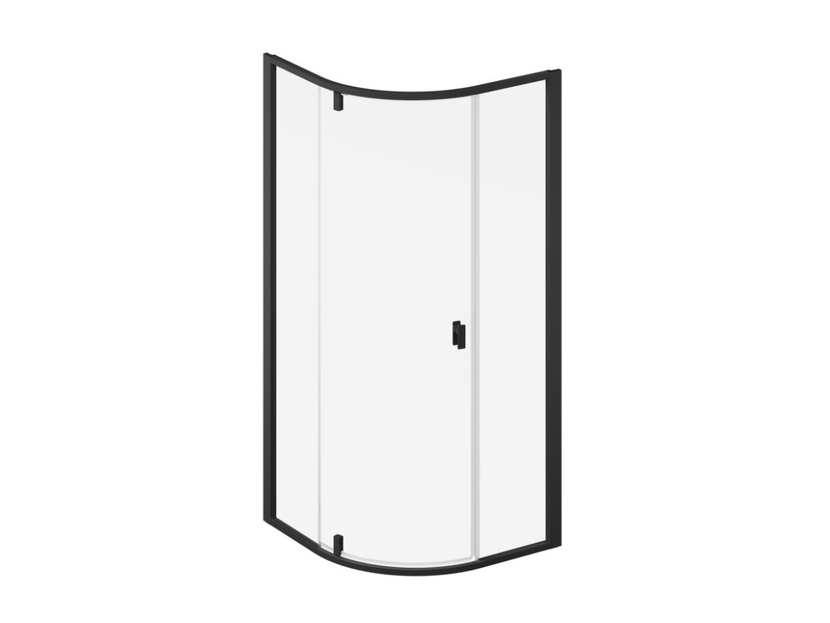 Ravak NSKK3 90x90, čierna+transparent