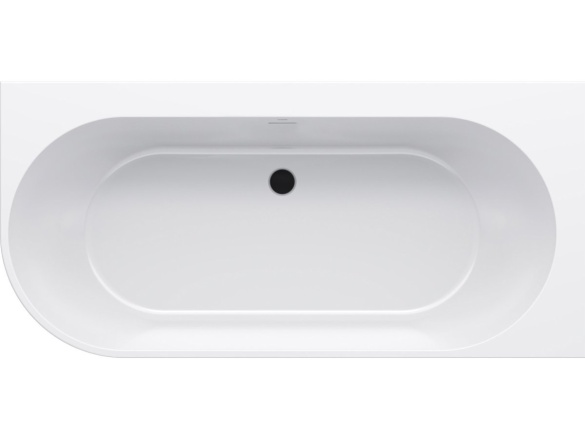 Ravak Vaňa Freedom Corner 170x80 L, voľne stojaca, biela, krytka odtoku biela/čierna/chróm