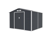 Plechový zahradní domek G21 GAH 706 - 277 x 255 cm, antracitový