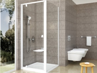 Sprchové kouty –  Ravak PPS 100, lesk+transparent