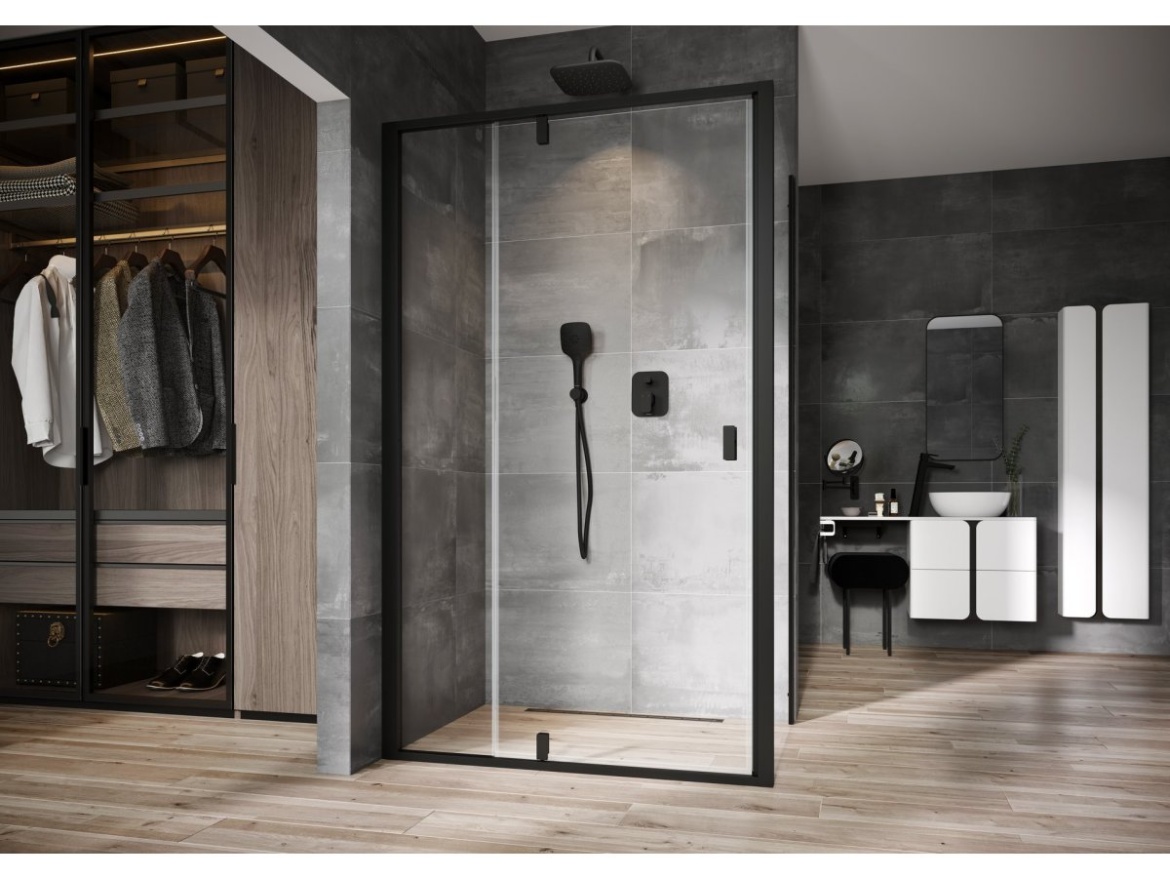 Ravak TD F 090.21BL Sprchový podomítkový set, černá