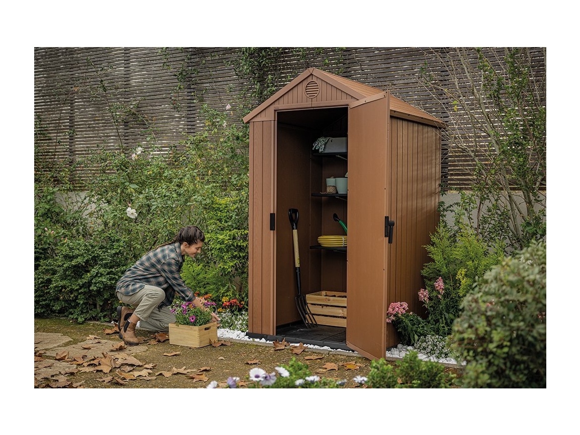 Keter Zahradní domek  Darwin 4 x 4 hnědý, s podlahou