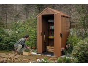 Plastový záhradný domček Keter Darwin 4 x 4 hnědý, s podlahou