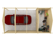 Tuindeco Ever Carport/Storage | 44mm | untreated