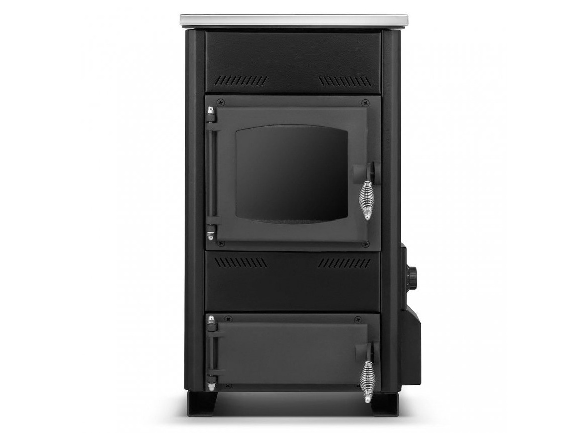 Termomont Sporák / kotel s varnou deskou a výměníkem TEMY ES 10 kW - černý