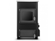 Termomont Sporák / kotel s varnou deskou a výměníkem TEMY ES 10 kW - černý