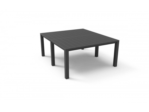 Keter Jídelní stůl  JULIE DOUBLE - 295 x 90 x 74,5 / 147,5 x 180 x 74,5 - grafitový