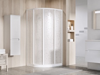 Sprchové kúty –  Ravak SKCP4 80x80, 195 bílá+transparent