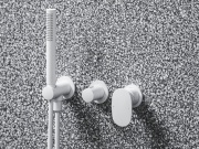 Ravak SG 065.20BLM.O2.+S Podomietková batéria 2-cestná s telesom, so sprchovým setom, čierna matná