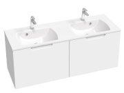 Ravak SD Classic II 130 skříňka pod dvojumyvadlo bílá/šedá