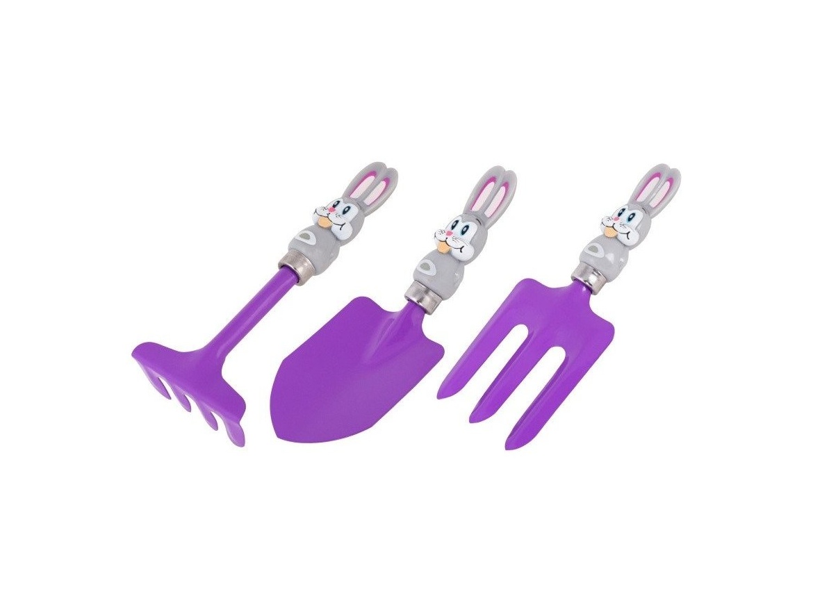 Greenmill Sada dětského nářadí s králíčkem GR0135 - fialová