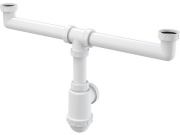 Alcadrain Dřezový sifon A448 bez výpusti G 6/4", odpad 40/50 mm,  A448-DN50/40