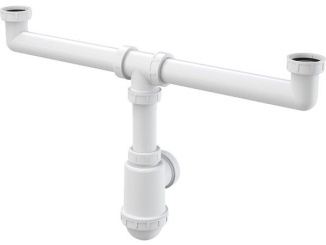 Příslušenství –  Alcadrain Dřezový sifon A448 bez výpusti G 6/4", odpad 40/50 mm,  A448-DN50/40