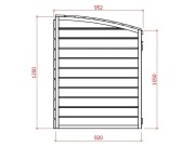 Přístřešek na popelnice Scobax S75