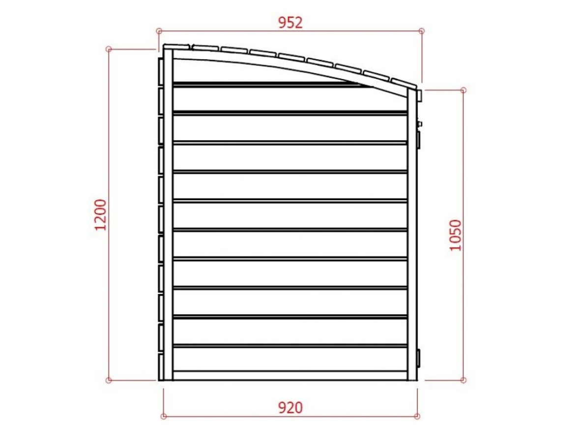 Prístrešok na popolnice Scobax Přístřešek na popelnice