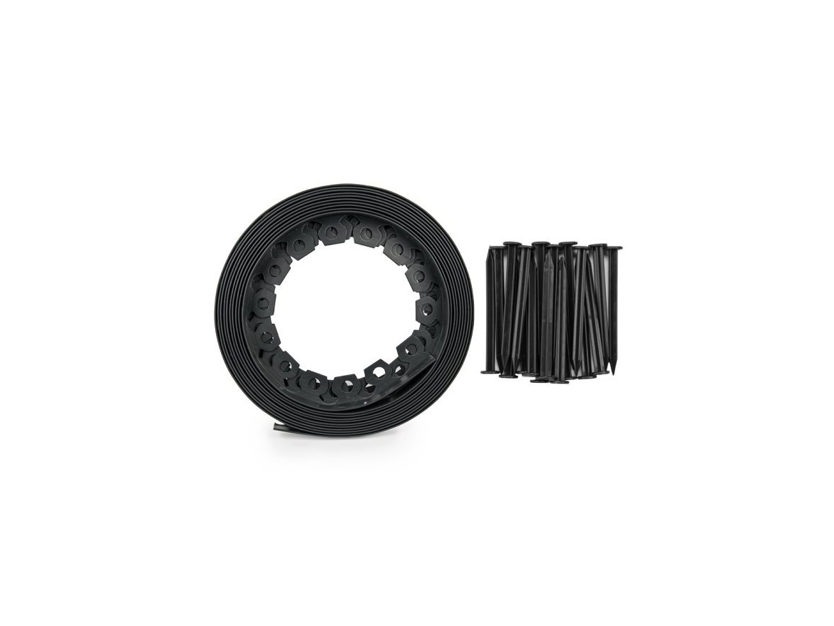 Bradas Obruba trávníku  Easy Border 10 m, výška 40 mm - černá