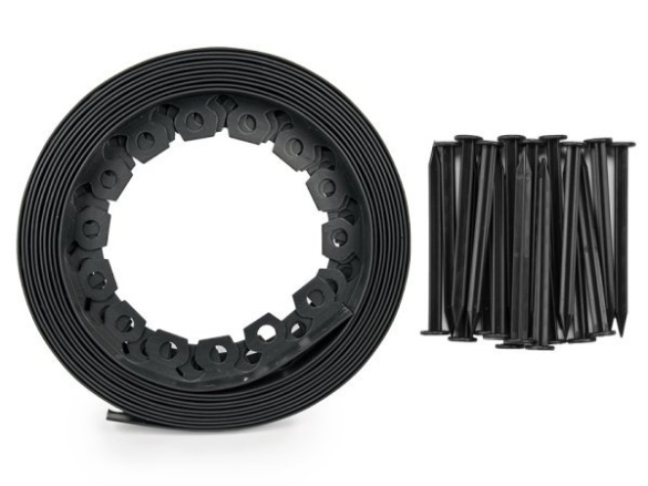 Bradas Obruba trávníku  Easy Border 10 m, výška 40 mm - černá