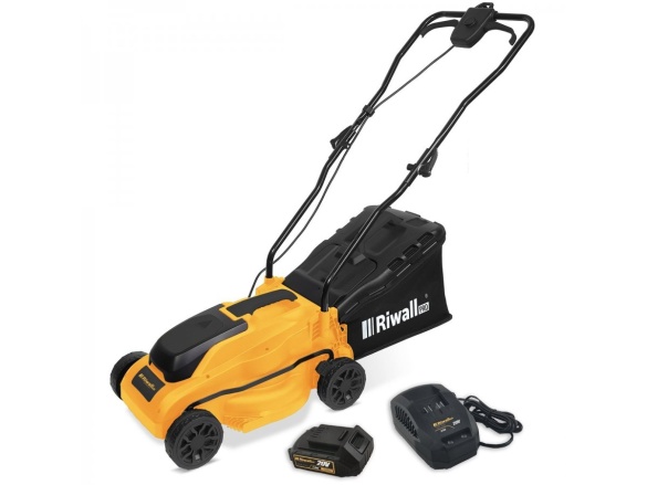 Akkus fűnyíró + 1x 4Ah akkumulátor + 1x 20 V-os töltő Riwall PRO RALM 3320i SET