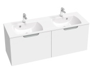 Ravak SD Classic II 130 skříňka pod dvojumyvadlo bílá/šedá